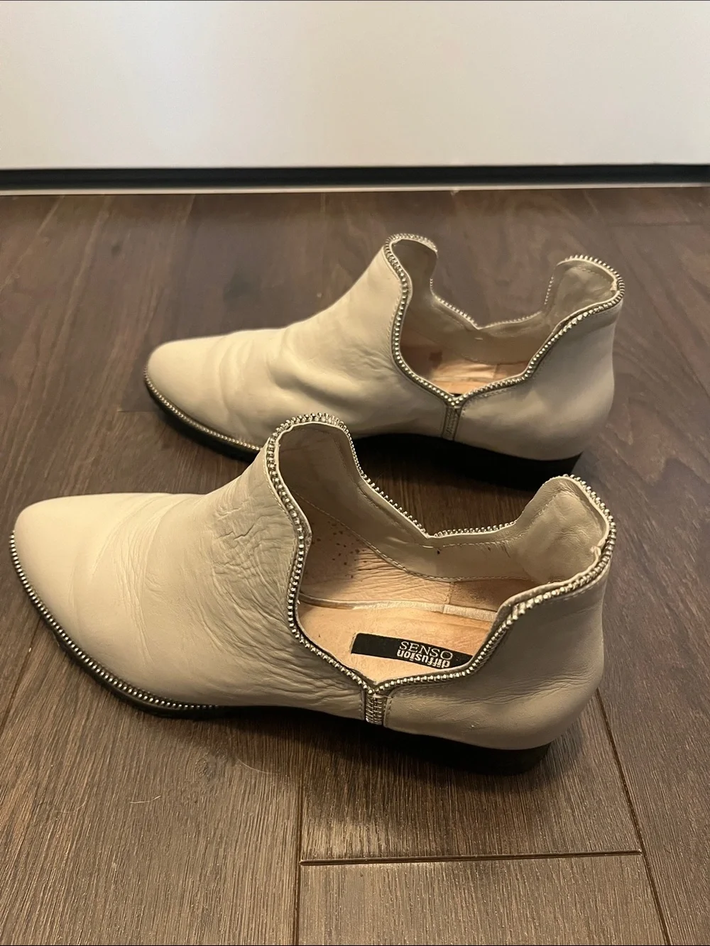 SENSO Cream Leather Ankle Booties, brand new, size 38 - Picture 4 of 10